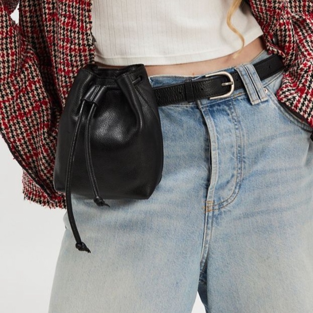Free People  Piper Pouch Pocket Belt Sz-S-M